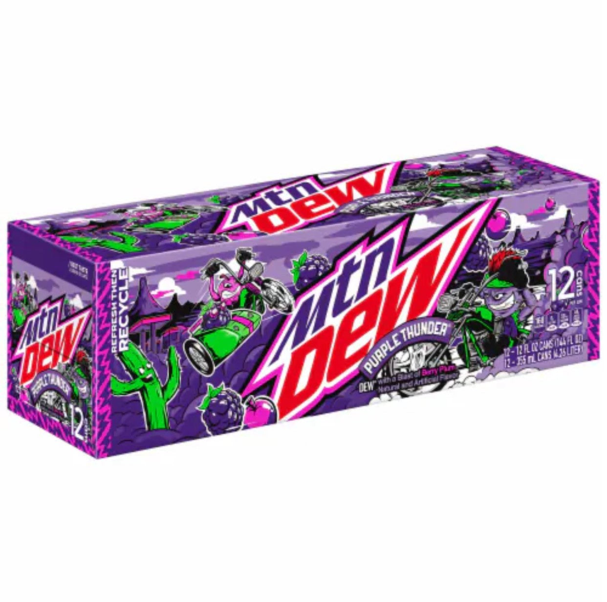 Long Dated Mountain Dew Purple Thunder (Case of 12 355ml cans)