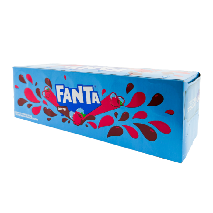 Long Dated Fanta Berry Soft Drink Soda American 355ml x 12 Cans